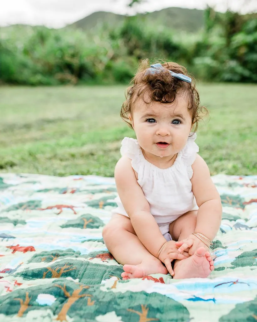 Little Unicorn - Muslin Blanket Quilt - Jurassic World