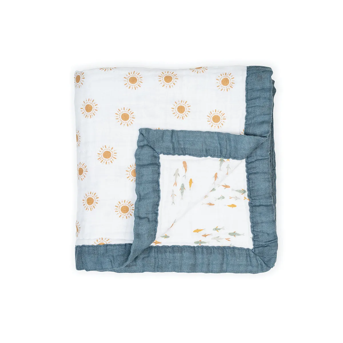 Lulujo - Reversible Muslin Blanket 3Ply