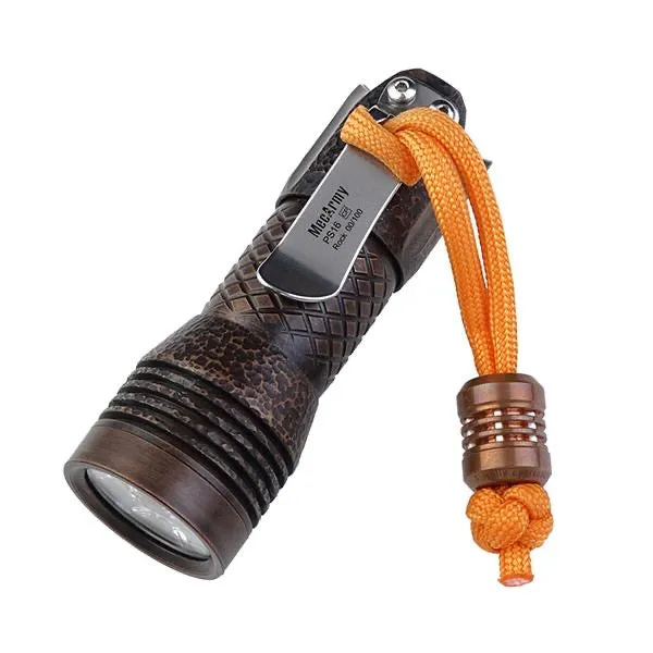 MecArmy PS16 Copper Rock 2000 Lumen Limited Edition EDC Flashlight 1 *16340 Micro-USB Battery