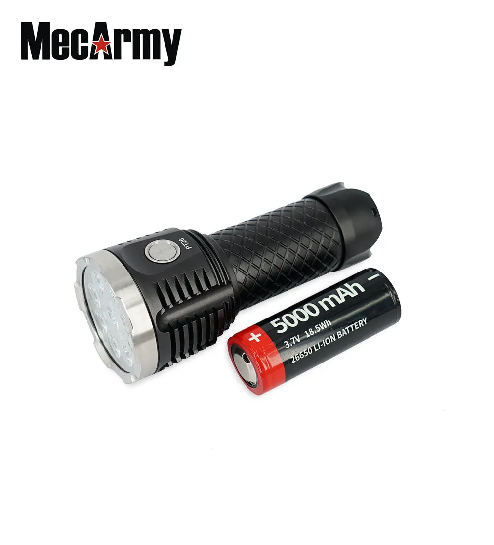 MecArmy PT26 3850 Lumen Handheld Flashlight 1 x 26650 CREE XP-G2 S4 LED Flashlight