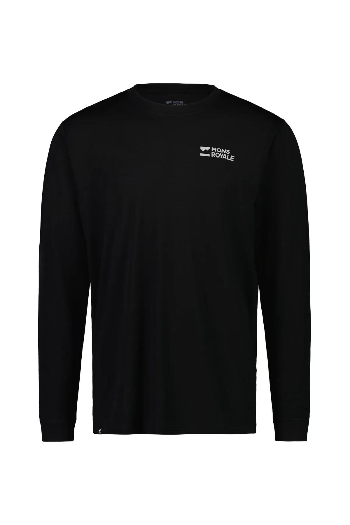 Mons Royale Icon Merino Long Sleeve Mens Black