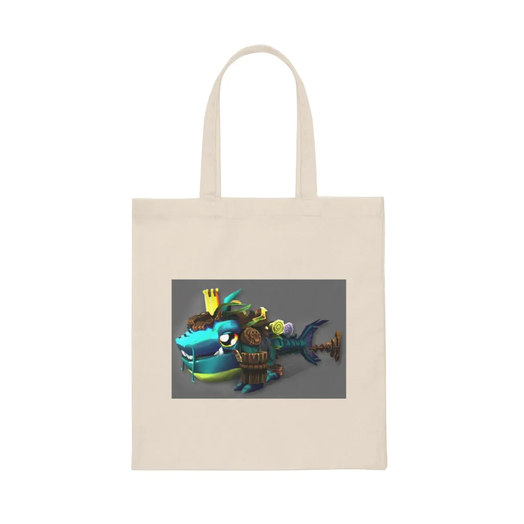 Nibblers the Misfit Shark Canvas Tote Bag