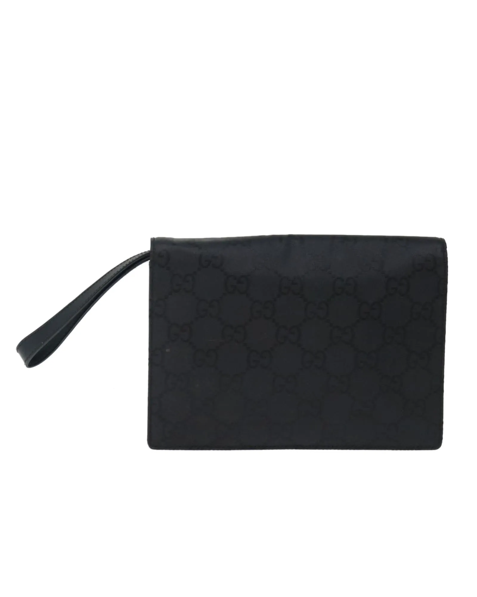 Nylon GG Canvas Clutch Bag with Authenticity Card and Serial Number