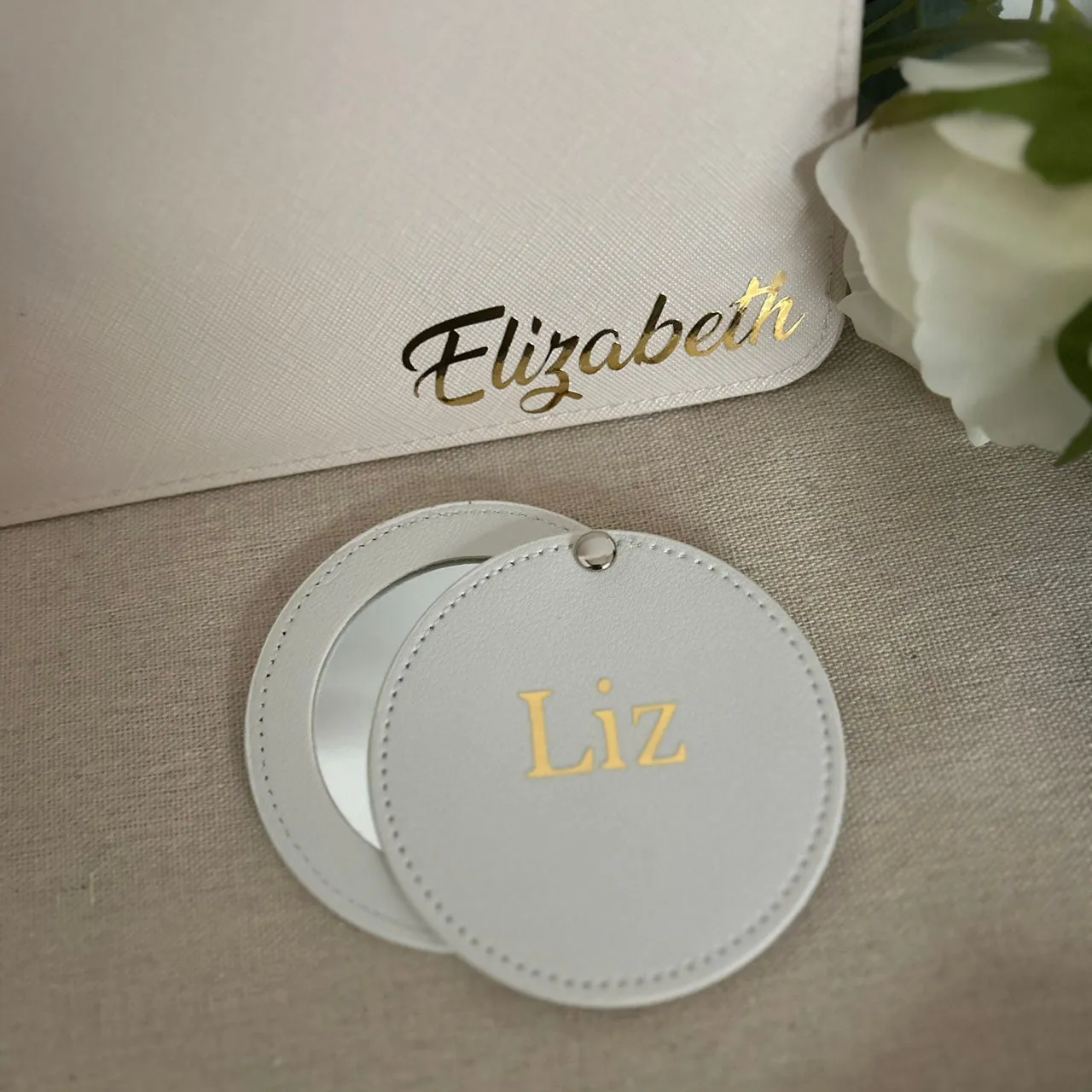 Personalised Compact Mirror Bridesmaids Gift