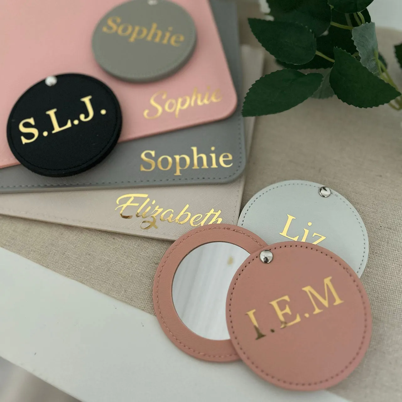 Personalised Compact Mirror Bridesmaids Gift