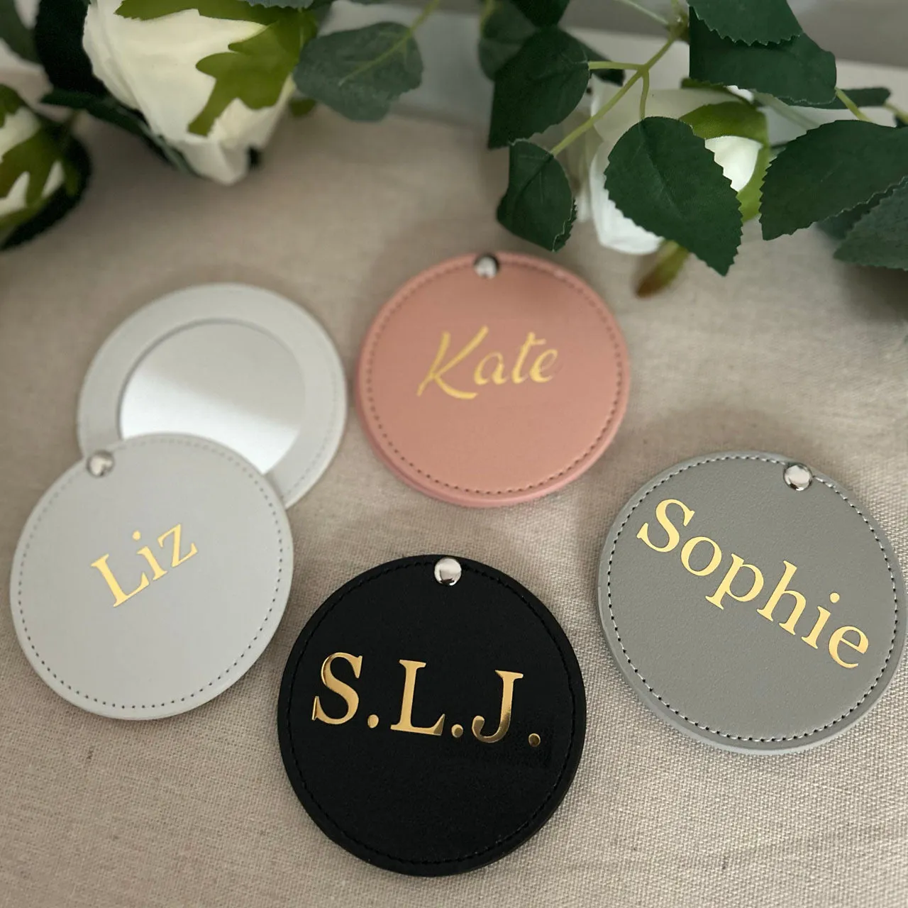 Personalised Compact Mirror Bridesmaids Gift