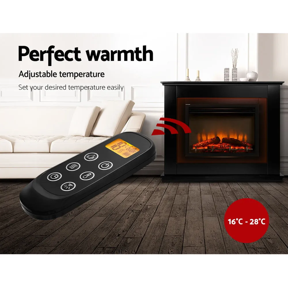 Realistic 3D Flame Electric Fireplace Heater 2000W  Devanti