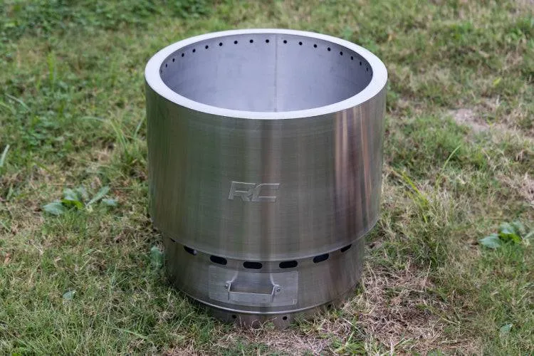 Rough Country Stainless Steel Smokeless Fire Pit w/Carry Bag (117515)