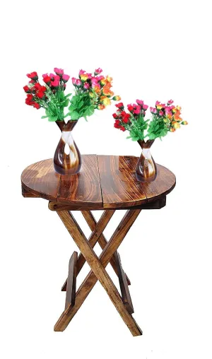 sk handicrafts wooden round stool for coffee table and living room ,side table