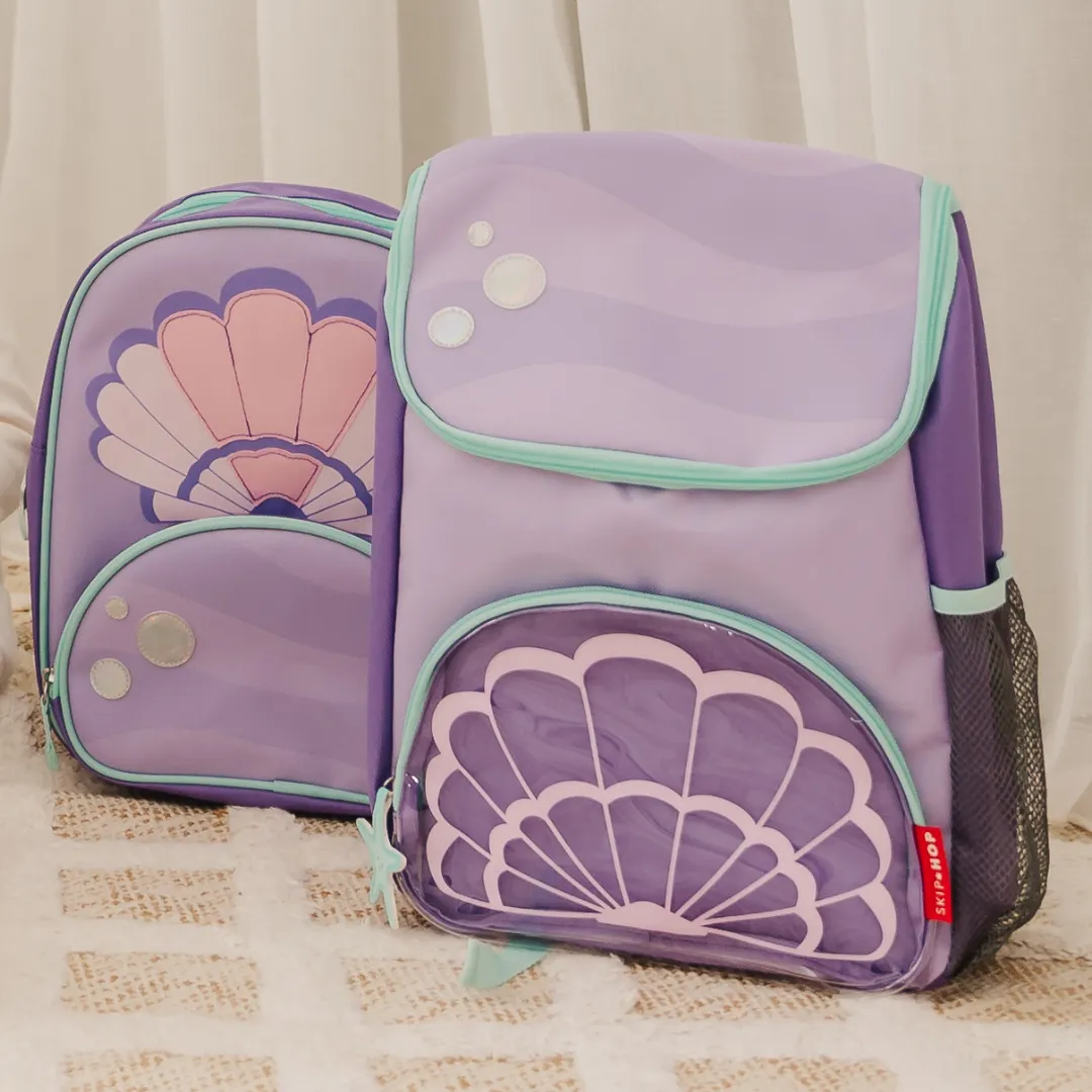 Skip Hop Spark Style Little Kid Backpack- Seashell