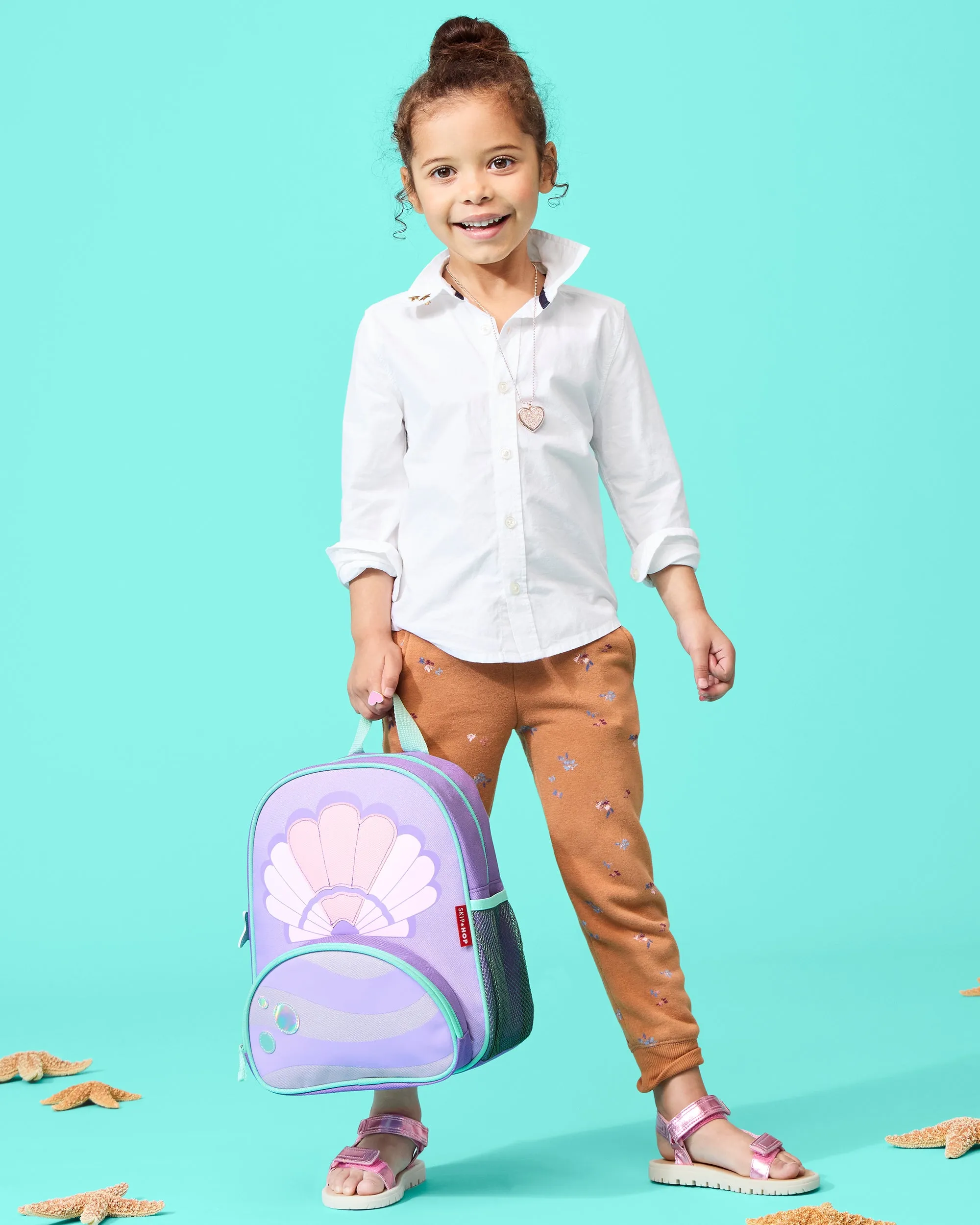 Skip Hop Spark Style Little Kid Backpack- Seashell