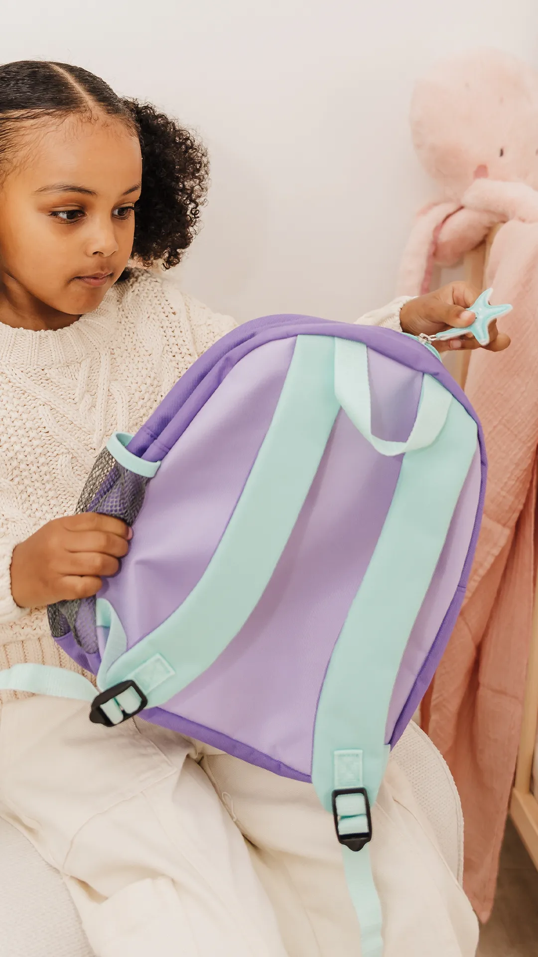 Skip Hop Spark Style Little Kid Backpack- Seashell