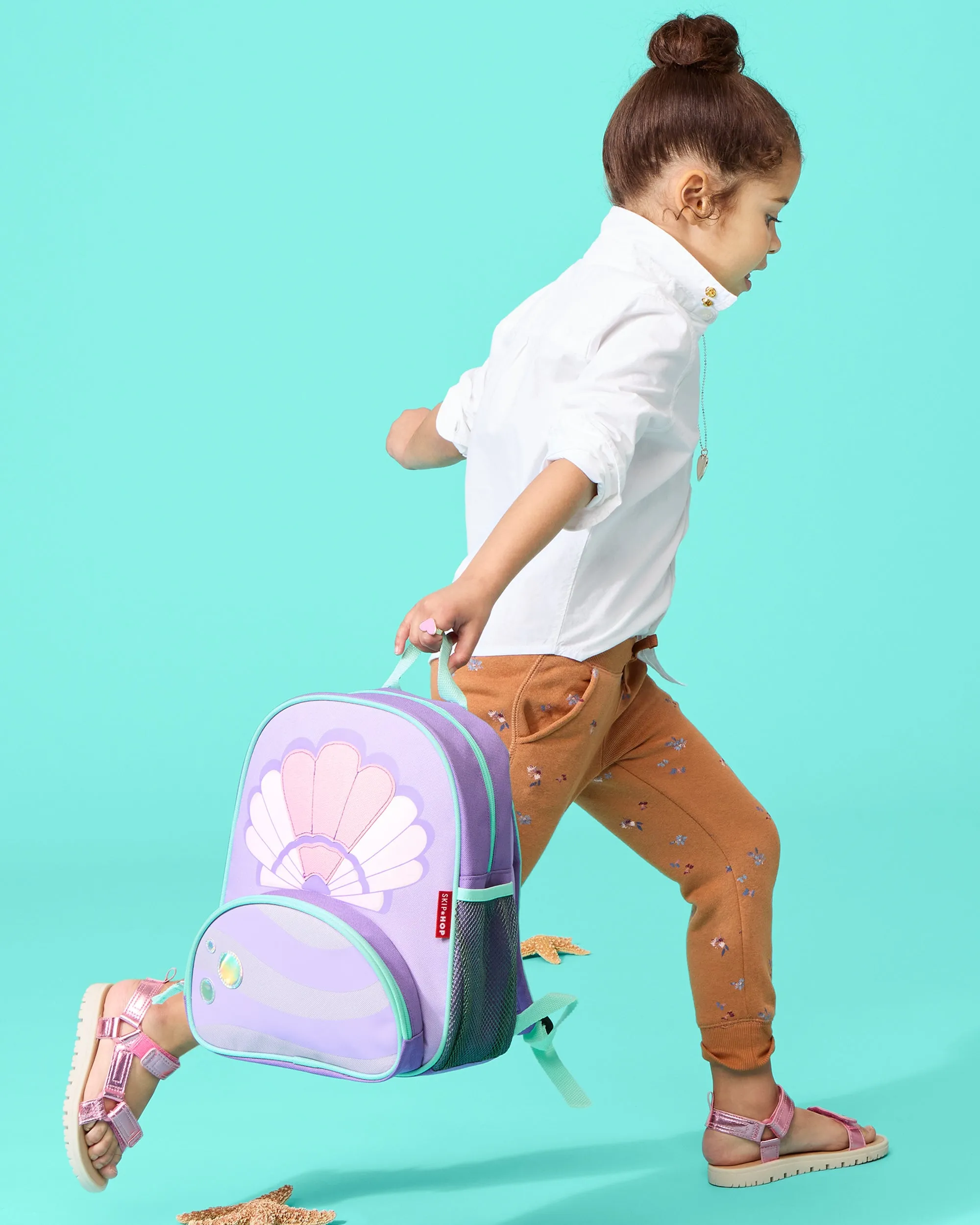 Skip Hop Spark Style Little Kid Backpack- Seashell