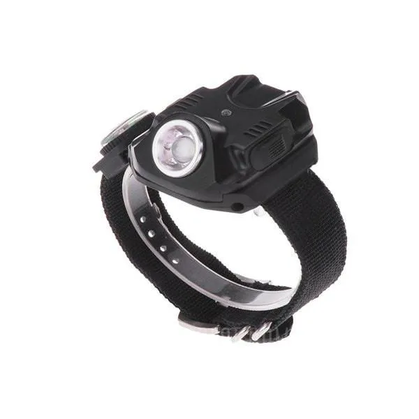 Super Bright LED 5-Mode Wrist Flashlight with Compass