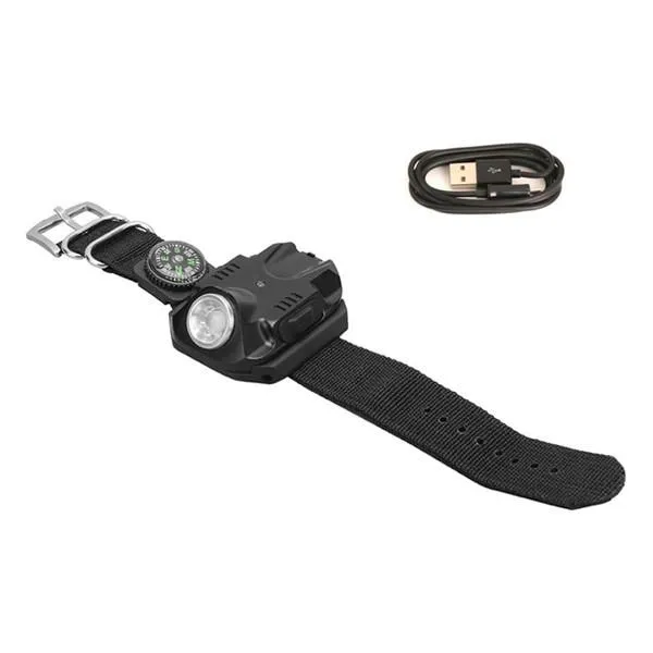 Super Bright LED 5-Mode Wrist Flashlight with Compass