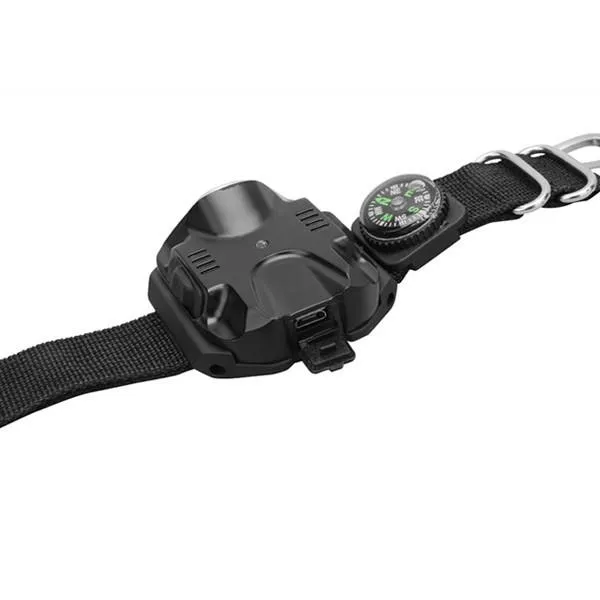 Super Bright LED 5-Mode Wrist Flashlight with Compass