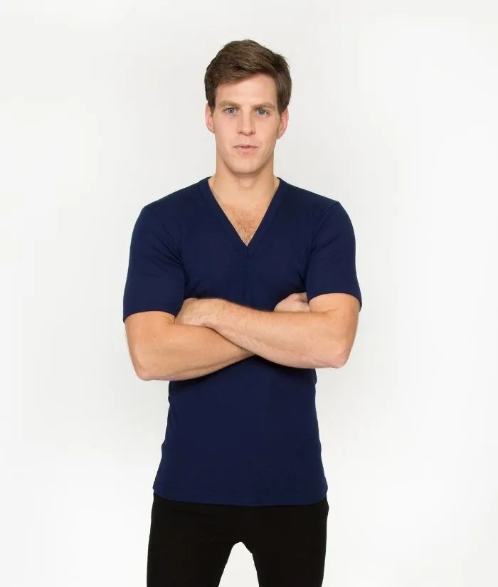 Thermerino V-Neck, Unisex Short Sleeve Base Layer