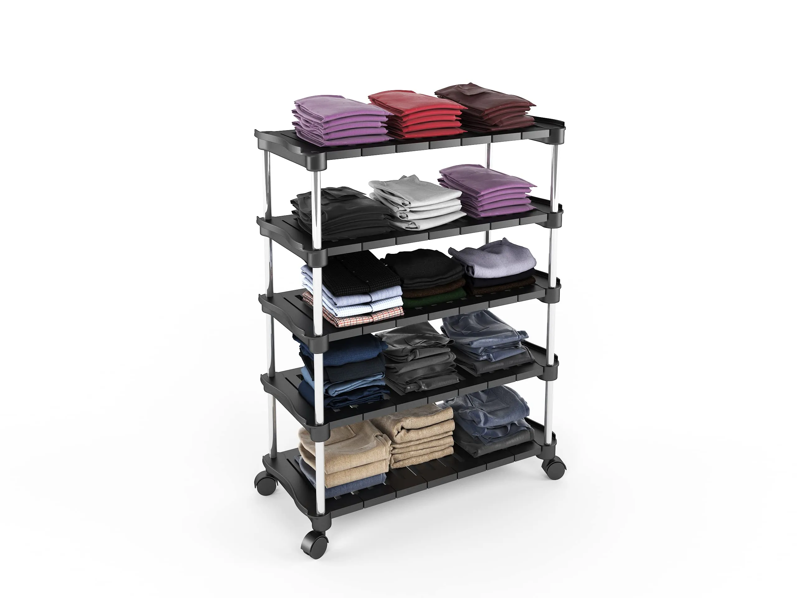 TNT THE NEXT TREND Super Smart Stackable and Durable, Easy to Assemble, Space Saving Wardrobe Organizer Shoe Rack/Book stand (5 Shelf)