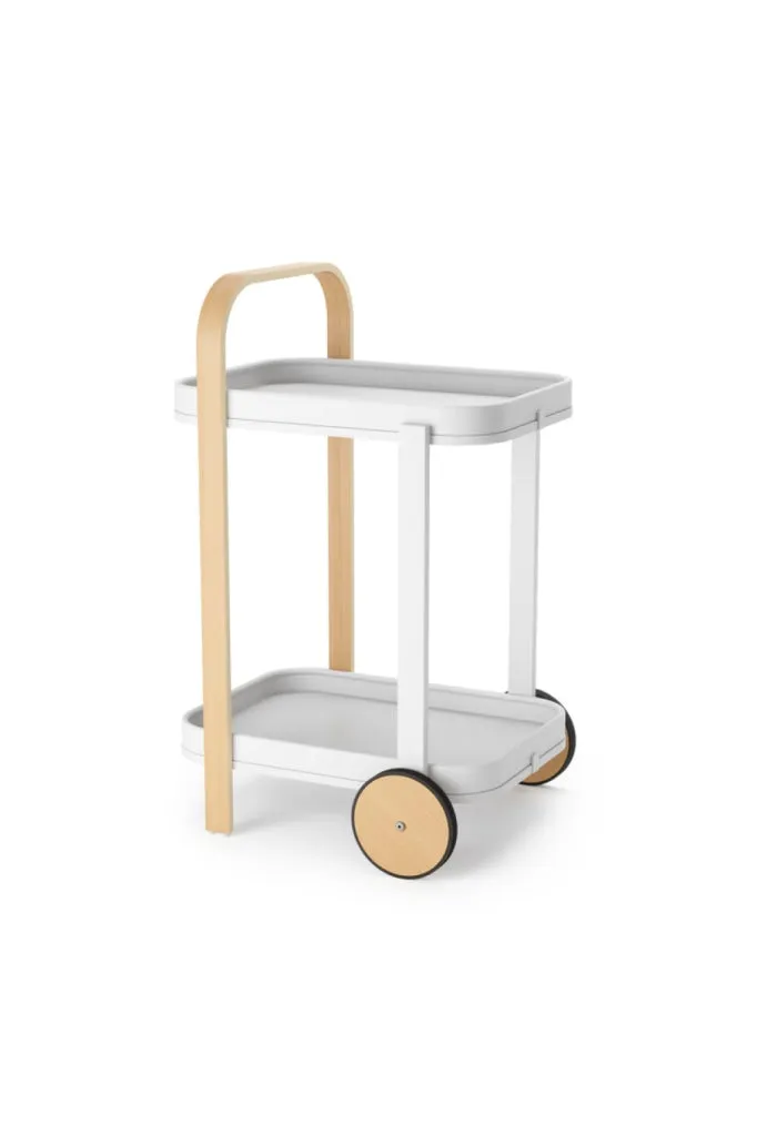 Umbra - Bellwood Bar Cart - White & Natural