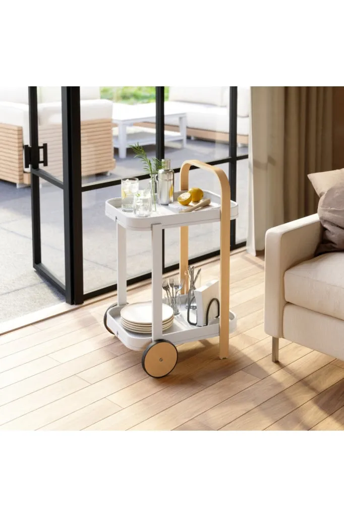 Umbra - Bellwood Bar Cart - White & Natural