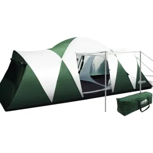 Weisshorn Family Camping Tent - 12 Person - Camping, Hiking, Beach Tents (3 Rooms)