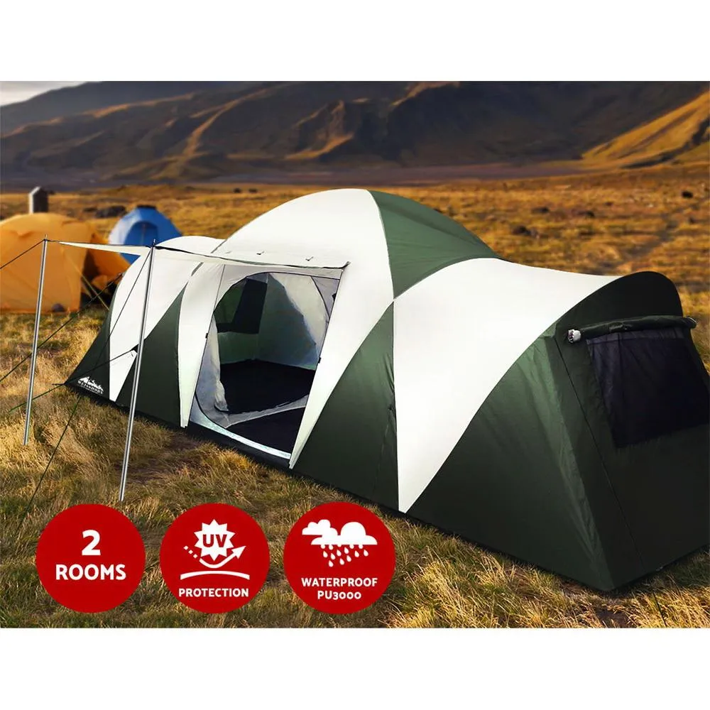 Weisshorn Family Camping Tent - 12 Person - Camping, Hiking, Beach Tents (3 Rooms)