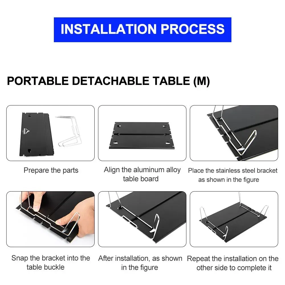 Widesea Camping Foldable Table Outdoor Ultra Light Desk for Climbing Fishing Picnic Equipment Supplies Tourism