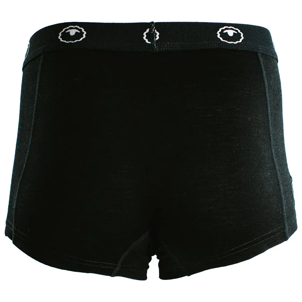 Womens Merino 180 Hipster Shorts (Black)