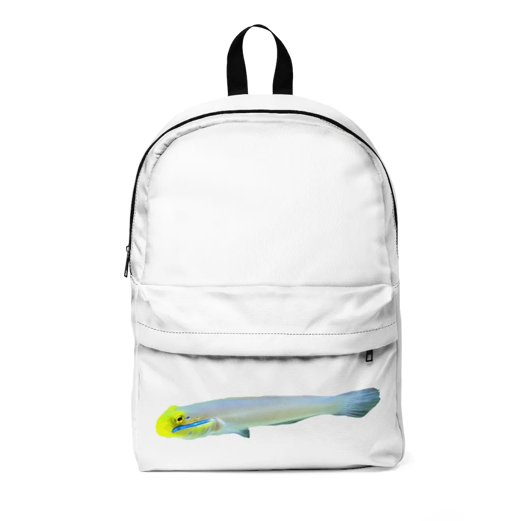 Yellow and White Fish Unisex Classic Backpack