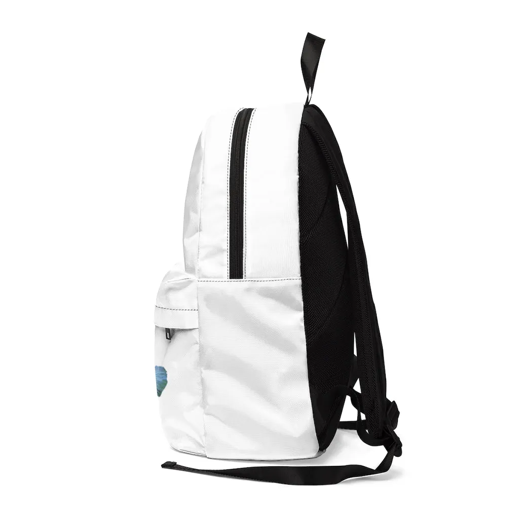 Yellow and White Fish Unisex Classic Backpack